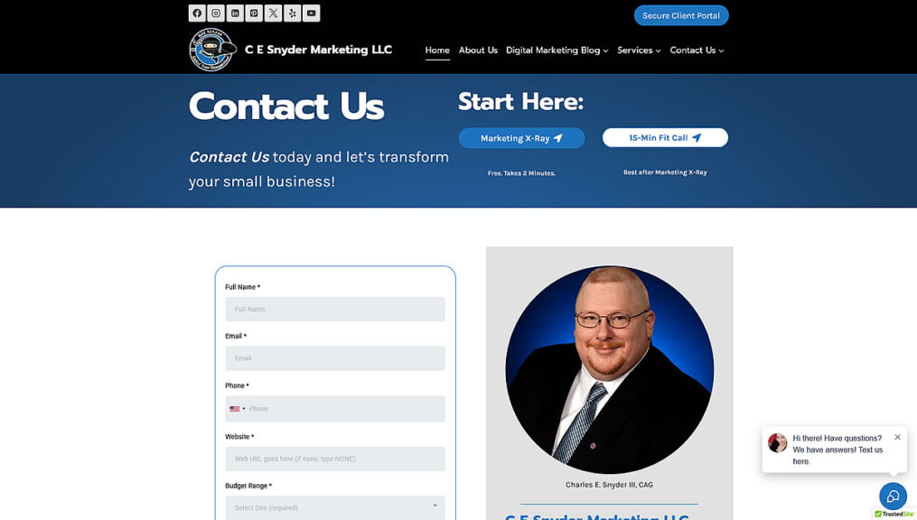 Contact Us - How to reach out to C E Snyder Marketing LLC